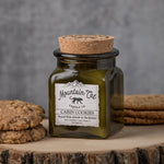 Cabin Cookies - Rustic Cabin Collection Candles Mountain Cat Candle Co Vintage Green Jar with Cork Lid 
