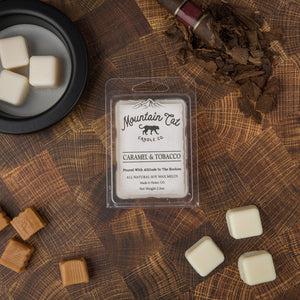 Caramel+Tobacco - Rustic Cabin Collection Candles Mountain Cat Candle Co Wax Melt 