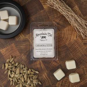 Cardamom & Vetiver - Rustic Cabin Collection Candles Mountain Cat Candle Co Wax Melt 