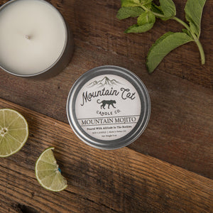 Mountain Mojito - Rustic Cabin Collection Candles Mountain Cat Candle Co Rugged Metal Tin 